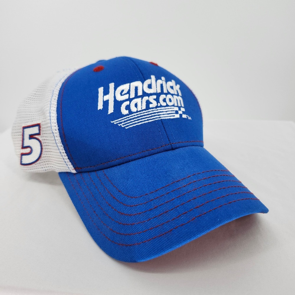 Hendrick Motorsports Mens Trucker Hat OSFM Blue Kyle Larson NASCAR Racing Cap